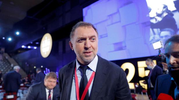 FILE PHOTO: Russian billionaire Oleg Deripaska attends the St. Petersburg International Economic Forum