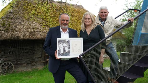 Landeshauptmann Hans Peter Doskozil, Obfrau Petra Werkovits und Ehrenobmann Franz Zotter