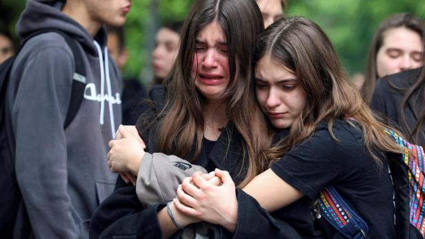 FILE PHOTO: Aftermath of school mass shooting in Belgrade