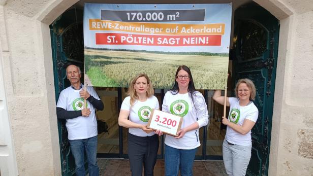 3.200 Bürger wehren sich gegen neues Rewe-Lager in St. Pölten