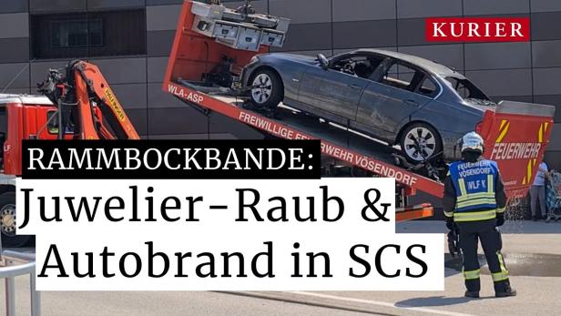 Juwelier-Coup in der SCS: Täter auf der Flucht