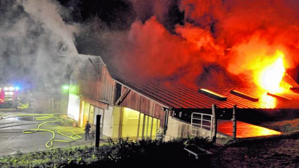 Großbrand auf dem Reiterhof in Lilienfeld