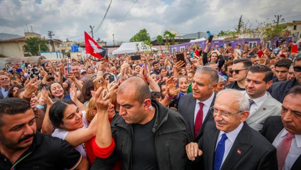 Presidential candidate of Turkey's opposition alliance Kilicdaroglu visits quake-hit Hatay province