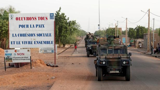 Militärvehikel in Mali