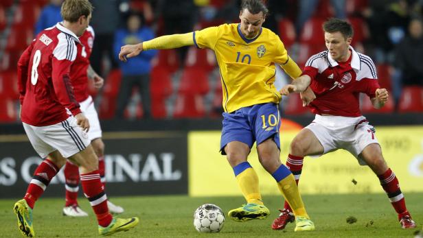 Zlatan Ibrahimovic bekommt es mit den Dänen zu tun