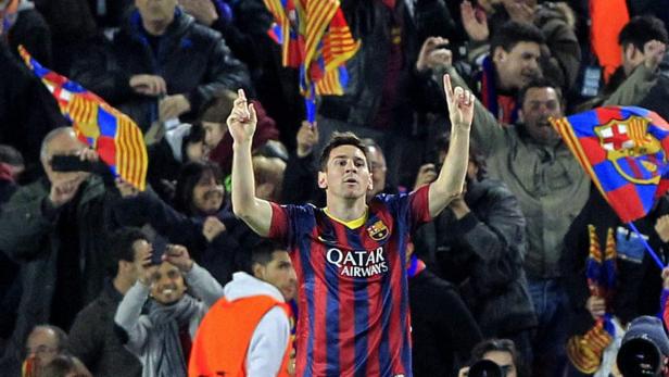 Lionel Messi brachte Barcelona in Führung.