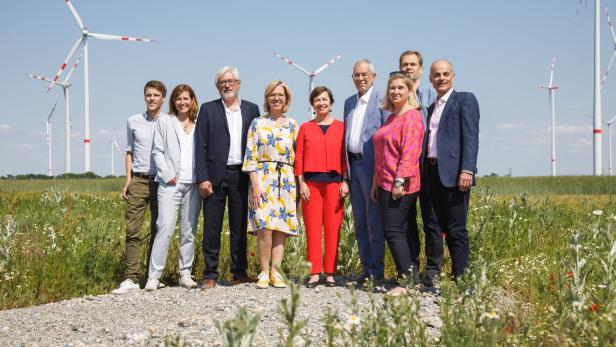 Doppelte Leistung: Van der Bellen eröffnet Windpark