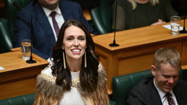 Ardern bei ihrem letzten Auftritt im neuseeländischen Parlament.
