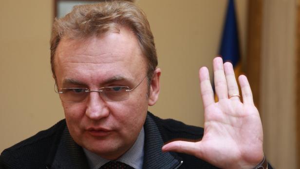Andrij Sadowij regiert seit 2006 in Lemberg, Seine Partei gehört der neuen ukrainischen Regierung an.