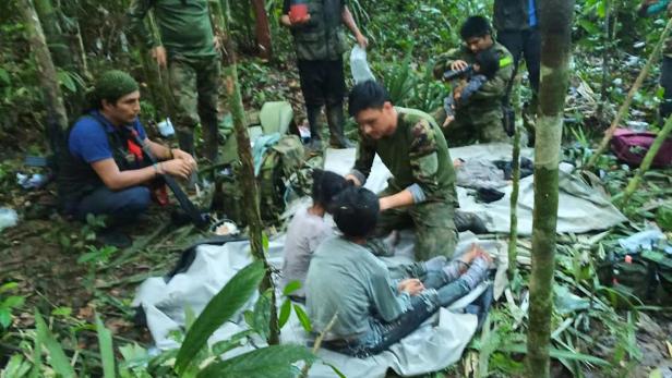Colombian children found alive in jungle after the Cessna 206 plane crash in Caqueta