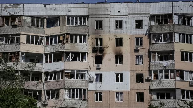 Aftermath of a Russian drone strike in Odesa