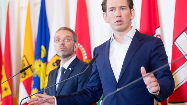 ++ ARCHIVBILD ++ ÖVP-BUNDESPARTEIOBMANN SEBASTIAN KURZ / FPÖ-OBMANN HERBERT KICKL