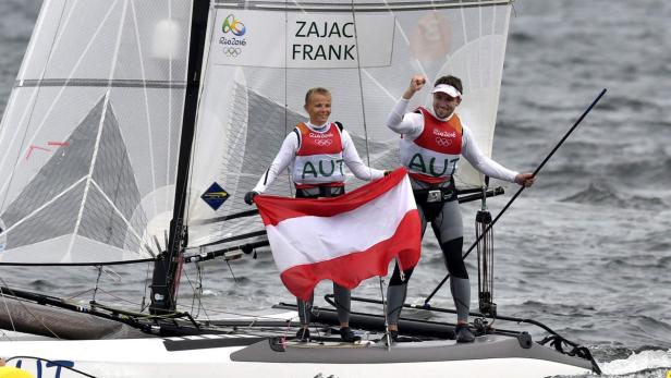 Tanja Frank und Thomas Zajac segelten in Rio zu Bronze.