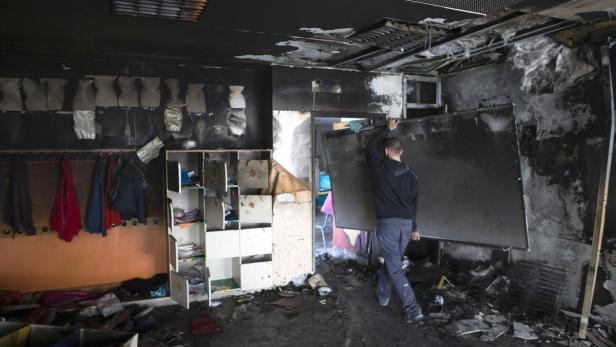In einem Klassenraum der Hand-in-Hand-Schule war am 29. November ein Feuer gelegt worden.