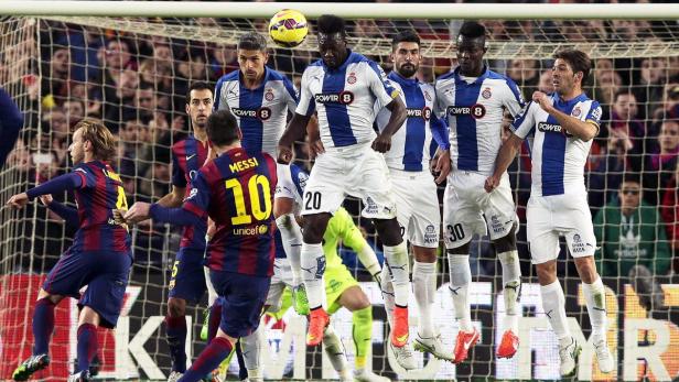 Messi setzte auf sein üppiges Torkonto weitere drei Treffer.