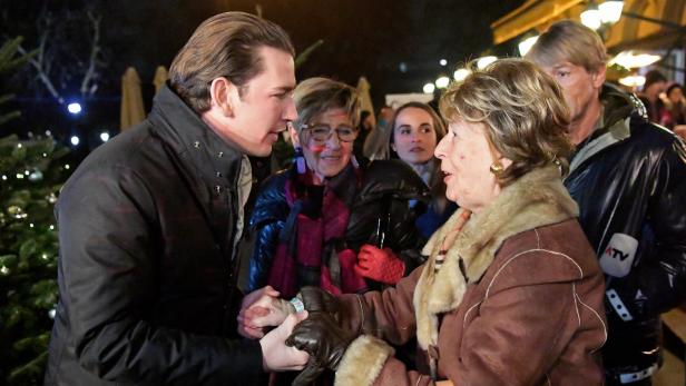 Ex-ÖVP-Ministerin Marilies Flemming mit dem früheren Bundeskanzler Sebastian Kurz.