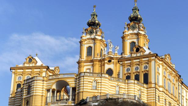 Das Stift Melk, ein barockes Benediktinerkloster in Niederösterreich.