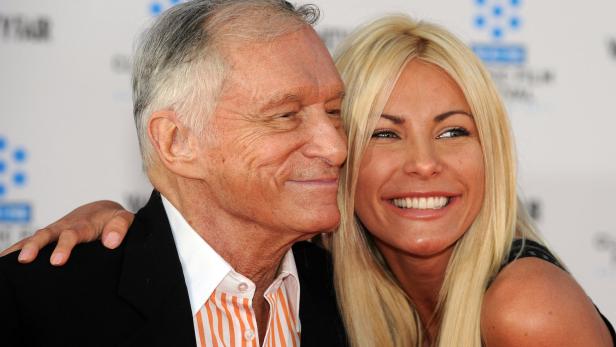 Hugh Hefner und seine Frau Crystal