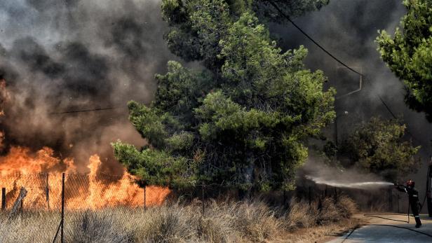 Waldbrände in Griechenland: Brände um Athen teilweise unter Kontrolle