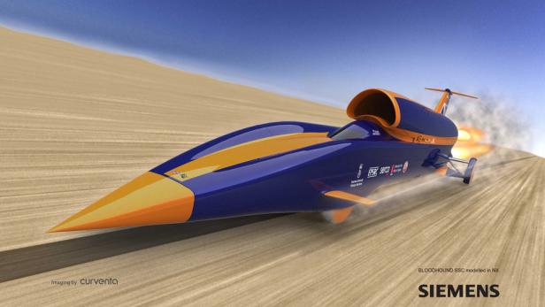 Mehr Fotos vom Bloodhound SSC