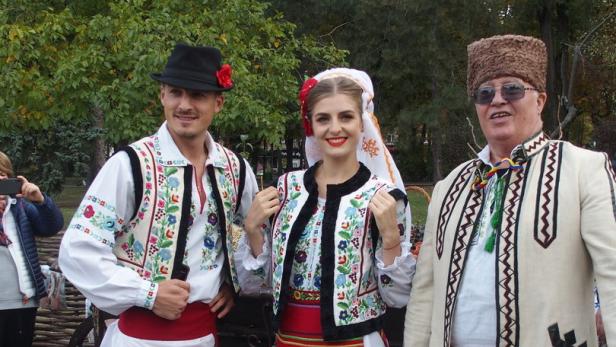 Trachtig und traditionell geht es an den „Nationalen Weintagen“ in der Hauptstadt Chişinău zu