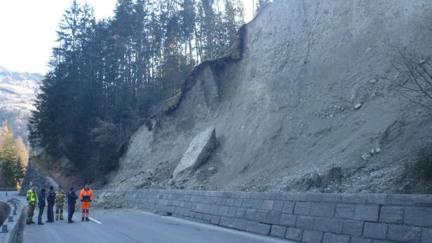 Felssturz Pitztal Straße