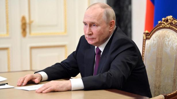 Der Russische Präsident Putin in Moskau