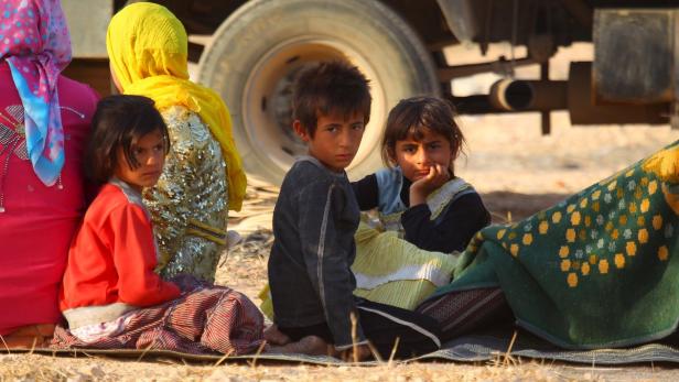 Flüchtlinge nördlich von Aleppo: Die unübersichtliche Lage in der Region erschwert die Hilfe.