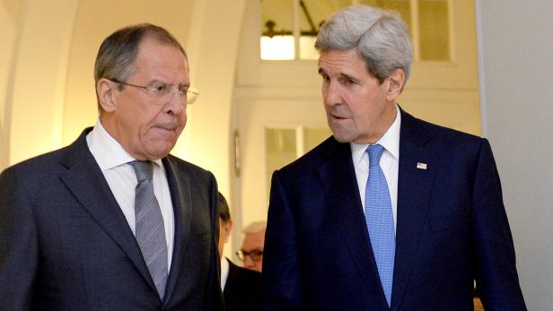 US-Außenminister John Kerry und Russlands Sergej Lawrow in Wien (Archivbild).