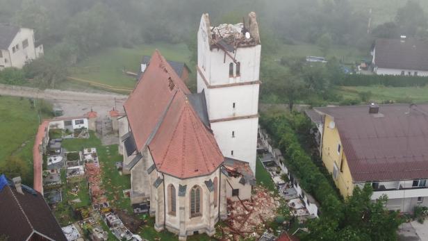 Zerstörte Kirche in Kühnsdorf