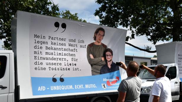 Die AfD wirbt auf kuriose Weise um Schwule und Lesben