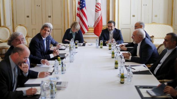 US-Außenminister John Kerry traf am Mittwoch seinen iranischen Amtskollegen Mohammad Javad Zarif.