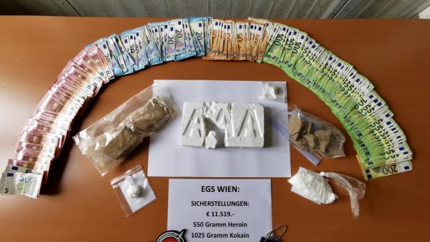 Suchtgiftfahnder stellten in Wien mehr als ein Kilo Kokain sicher