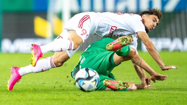 Hart umkämpft: Werden sich die Rapidler in Debrecen durchsetzen?