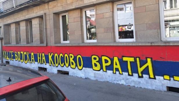 "Wenn die Armee in den Kosovo zurückkehrt": Hass-Graffitis in Serbien