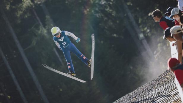 Wiener Skisprung-Landesmeisterschaft bei 32 Grad Celsius