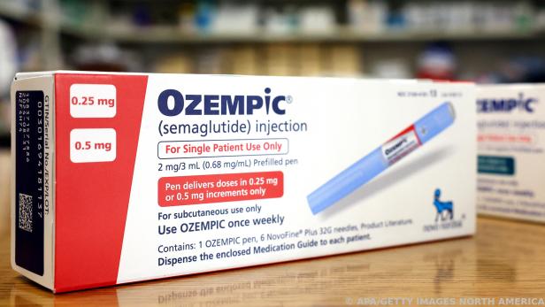 Eine Packung des Diabetesmedikaments Ozempic. 