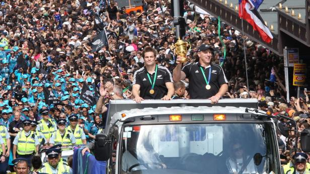 Hunderttausende feierten Neuseelands Rugby-Helden