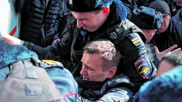 Der Anwalt und Blogger Alexej Nawalny wurde in Moskau festgenommen
