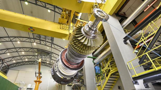 Die Gasturbine der Kraft-Wärme-Koppelungsanlage wurde erst 2022 umgerüstet 