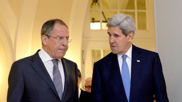 Nach den Iran-Gesprächen schon wieder in Wien: Lawrow und Kerry