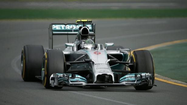 Mercedes Formula One driver Rosberg of Germany dri