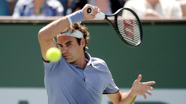 Roger Federer steht zum fünften Mal im Endspiel von Indian Wells.