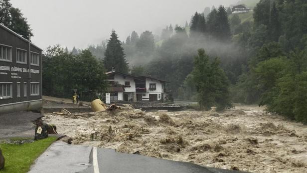 TIROL: UNWETTER - SITUATION IN KELCHSAU (BEZIRK KITZBÜHEL)