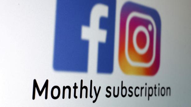 FILE PHOTO: Illustration shows Facebook and Instagram logos and words "Monthly subscription\
