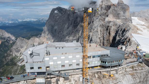 Auf dem Dachstein steht Österreichs höchste Baustelle