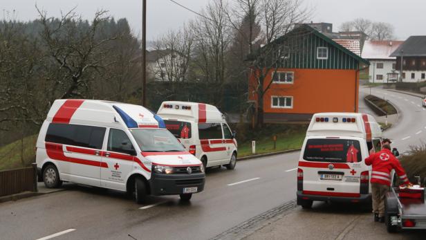 Rettungseinsatz in St. Johann am Walde.