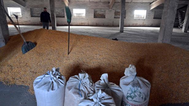 Ukrainische Getreidesäcke