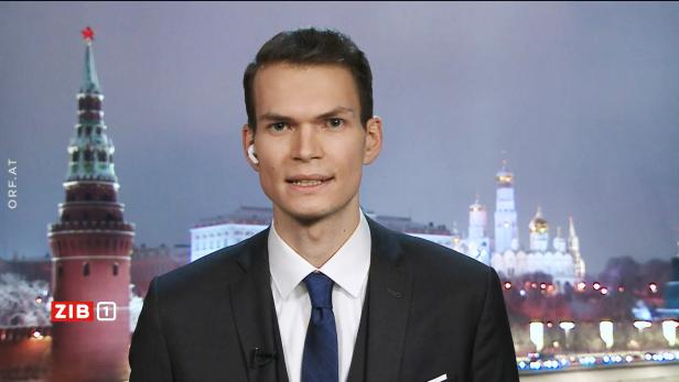 Paul Krisai meldet sich in der Sendung ZIB1 aus Moskau