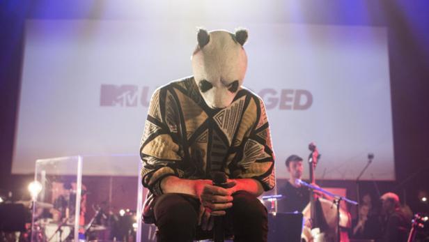 Cro, der deutsche Superstar mit Pandamaske, bei der &quot;MTV Unplugged&quot;-Session.